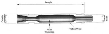 Mayhew infila il diametro di aste di trivellazione 114.3mm con i giunti dello strumento saldati attrito per perforazione a rotazione